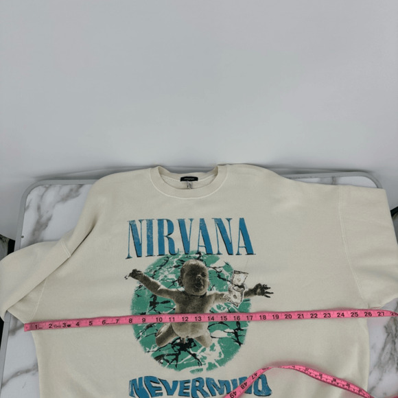 R13 Nirvana 90s Oversized Crewneck Sweatshirt Unisex Size M Baby Graphic Japan - Picture 9 of 11